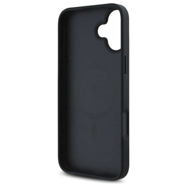 Guess GUHMP16SP4ROPEMCK iPhone 16 6.1&quot;   czarny/black hardcase 4G Flowers Print MagSafe