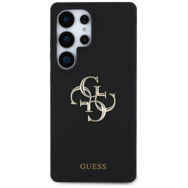 Etui Guess Silicone Big 4G Logo Bottom   Script Samsung Galaxy S25 Ultra czarny