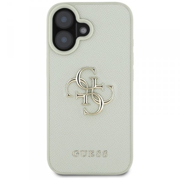 Etui Guess Grained Big 4G Logo Small     Classic Logo do iPhone 16 zielony
