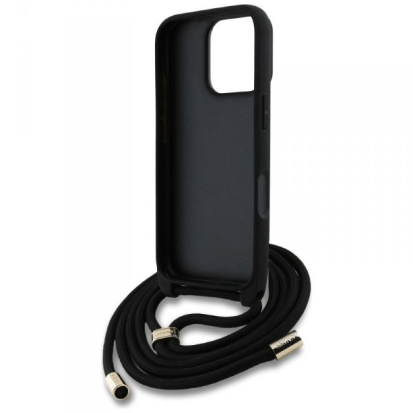 Etui Guess 4G Big Logo Cord Stap         Crossbody do iPhone 16 Pro Max brązowy