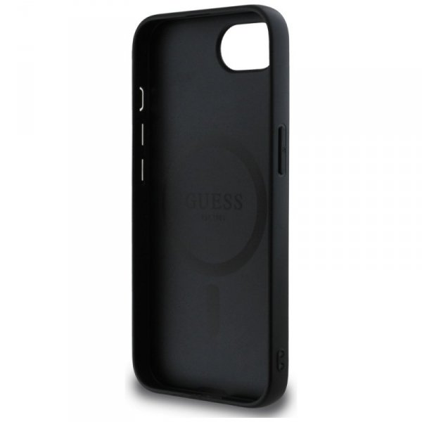 Etui Guess 4G Circle Classic Logo        MagSafe do iPhone 16e czarny