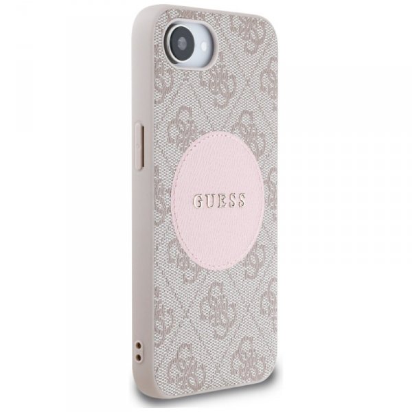 Etui Guess 4G Circle Classic Logo        MagSafe do iPhone 16e różowo