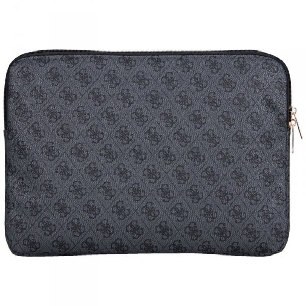Torba Guess Sleeve 14&quot; 4G Zipper Pocket  Triangle Logo czarny