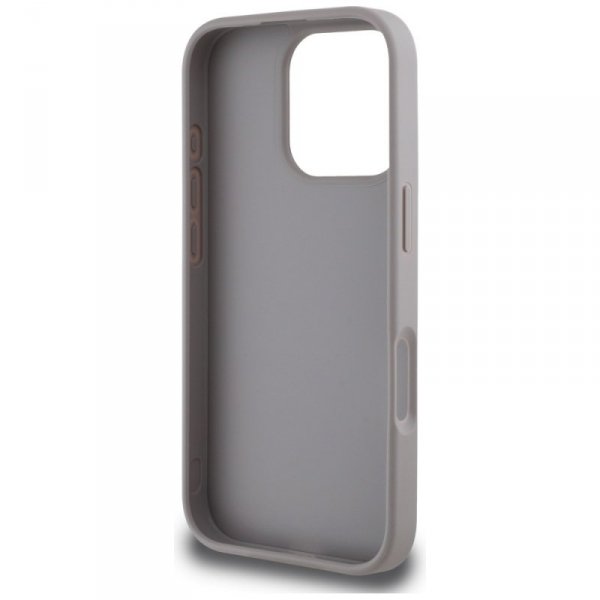 Etui Guess Grained Roses Big 4G logo do  iPhone 16 Pro Max fioletowy