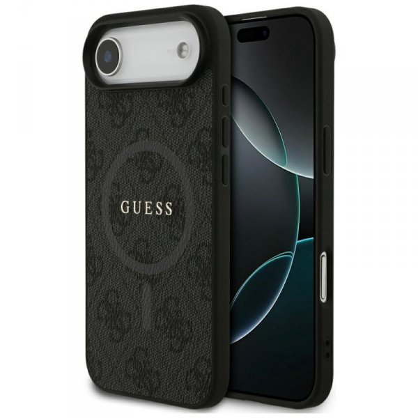 Etui Guess 4G Ring Classic Logo MagSafe  do iPhone Air czarny