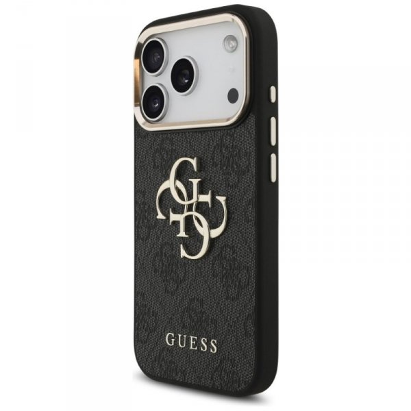 Etui Guess 4G Big 4G Classic Logo do     iPhone 17 Pro czarny złoty