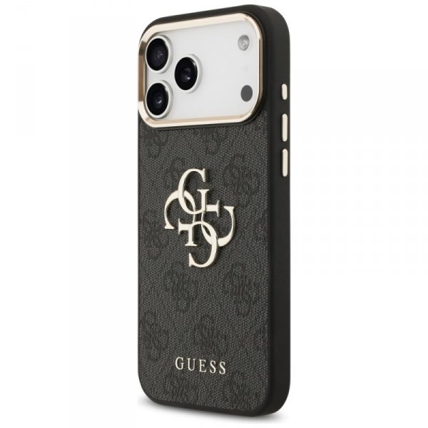 Etui Guess 4G Big 4G Classic Logo do     iPhone 17 Pro Max czarny złoty