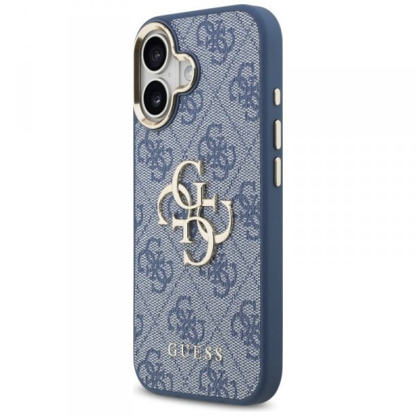 Etui Guess 4G Big 4G Classic Logo do     iPhone 17 niebieski złoty
