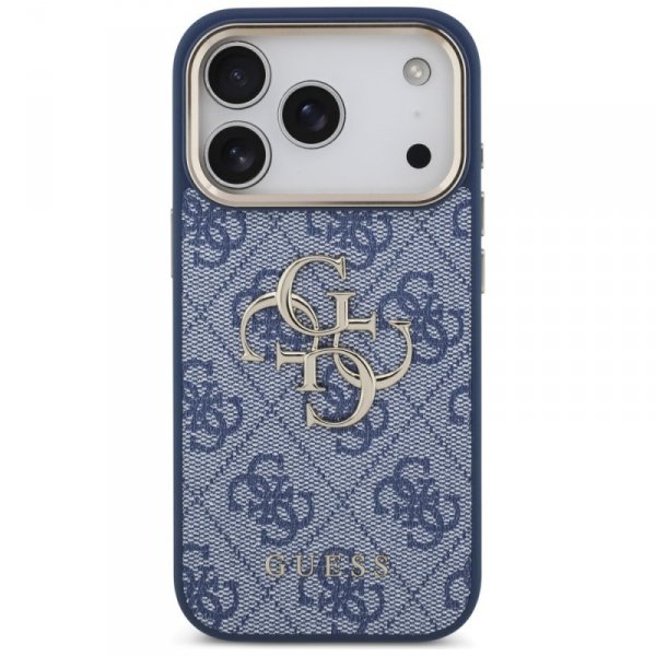 Etui Guess 4G Big 4G Classic Logo do     iPhone 17 Pro niebieski złoty