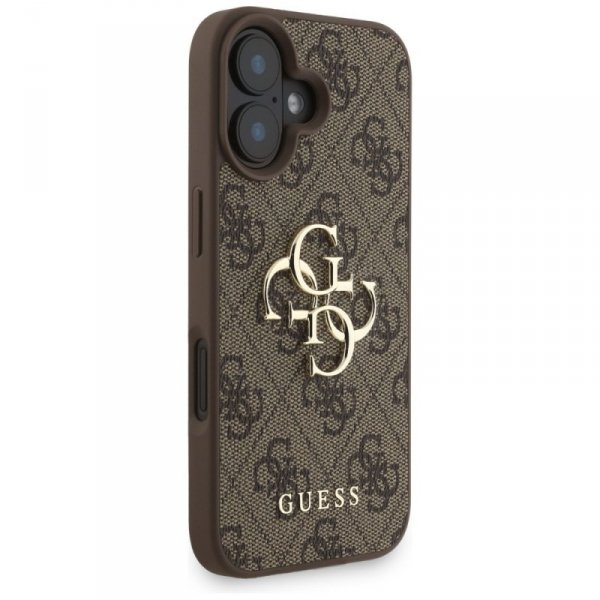 Etui Guess 4G Strap 4G Classic Logo do   iPhone 16 brązowy