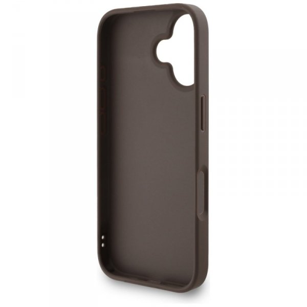 Etui Guess 4G Strap 4G Classic Logo do   iPhone 16 brązowy