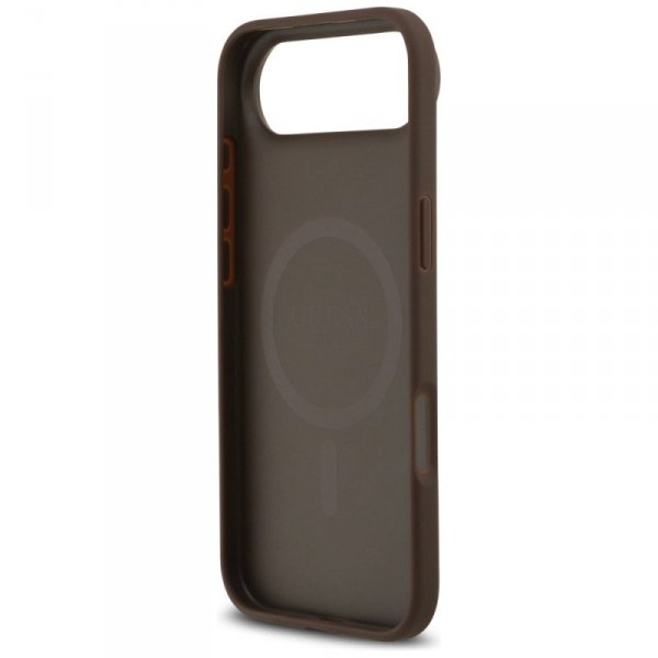 Etui Guess 4G Circle Classic Logo        MagSafe do iPhone Air brązowy