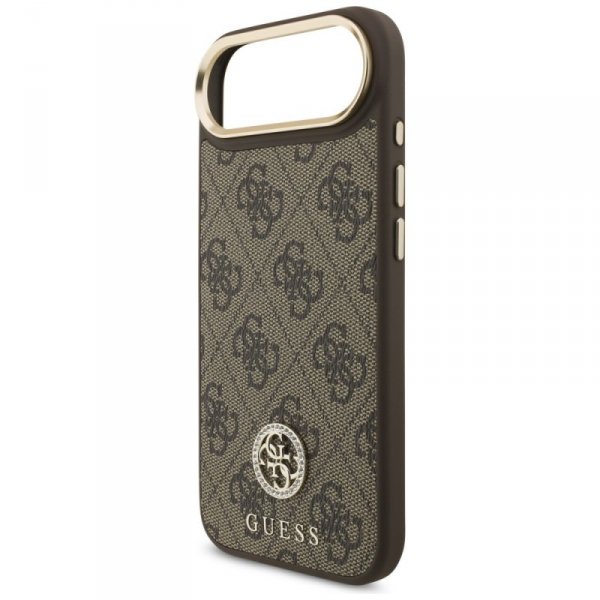 Etui Guess 4G Strass Logo MagSafe do     iPhone Air brązowy