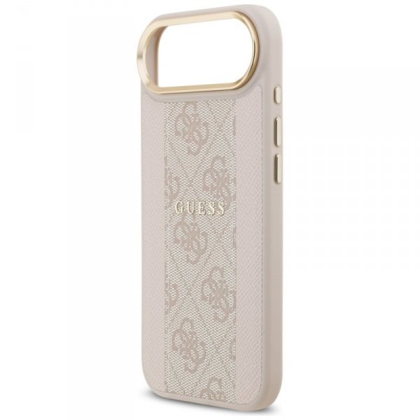 Etui Guess 4G Stripe MagSafe do iPhone   Air różowy