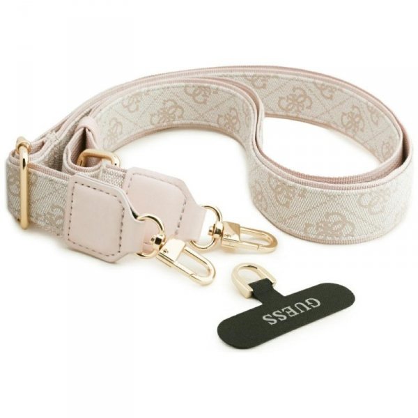 Etui Guess 4G Strass Logo & Big Strap    Metal Buttons MagSafe do iPhone Air różowy