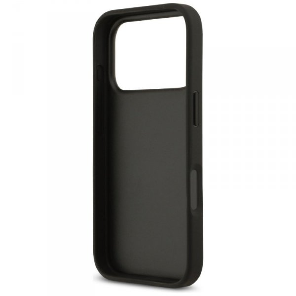 Etui Guess Grained Roses & Big 4G Logo   do iPhone 17 Pro czarny