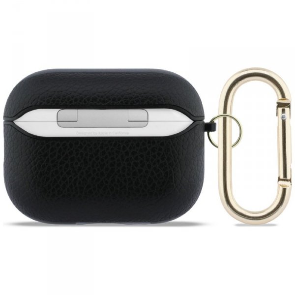 Etui Guess Grained Classic Logo do       AirPods Pro 3 czarny