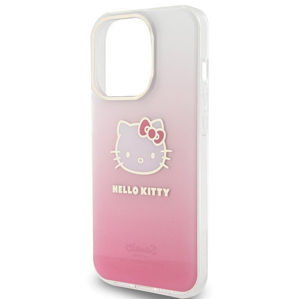Hello Kitty HKHCP14LHDGKEP iPhone 14 Pro 6.1&quot; różowy/pink hardcase IML Gradient Electrop Kitty Head