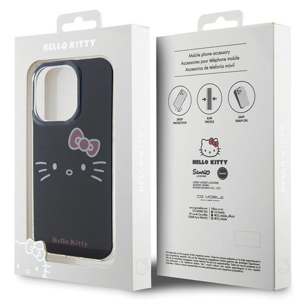 Hello Kitty HKHCP15LHKHLK iPhone 15 Pro 6.1&quot; czarny/black hardcase IML Kitty Face
