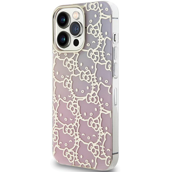 Hello Kitty HKHCP13XHCHPEP iPhone 13 Pro Max 6.7&quot; różowy/pink hardcase IML Gradient Electrop Crowded Kitty Head