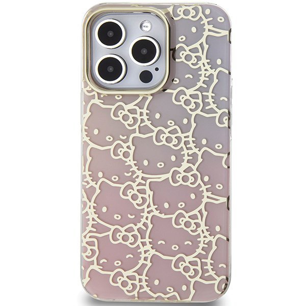 Hello Kitty HKHCP14LHCHPEP iPhone 14 Pro 6.1&quot; różowy/pink hardcase IML Gradient Electrop Crowded Kitty Head