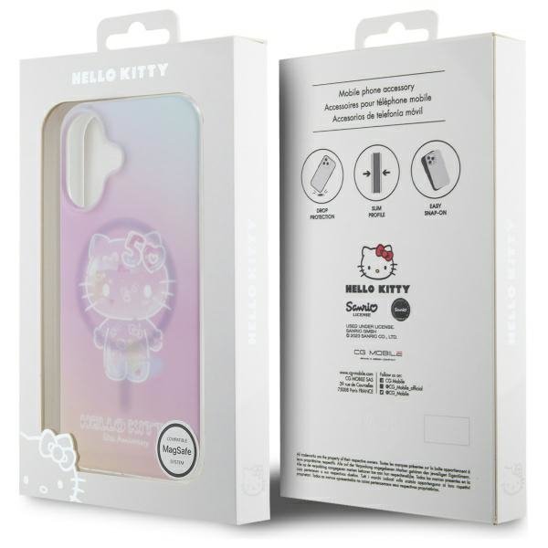 Hello Kitty HKHMP16SH50AP iPhone 166.1&quot; różowy/pink hardcase IML 50TH Anniversary Magsafe