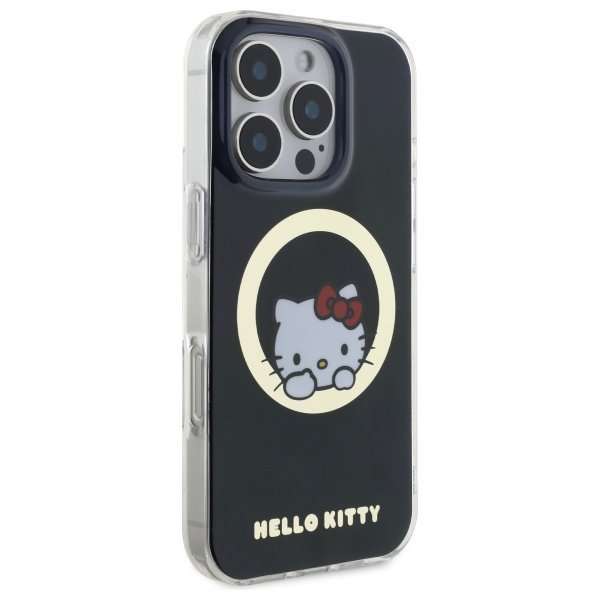 Hello Kitty HKHMP16LHSWKK iPhone 16 Pro6,3&quot; czarny/black hardcase IML Sweet Kitty Magsafe