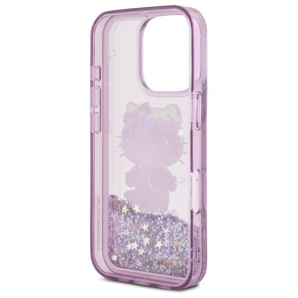 Hello Kitty HKHCP16XL50PPU iPhone 16 Pro Max 6.9&quot; fioletowy/purple hardcase Liquid Glitter 50TH Anniversary Party