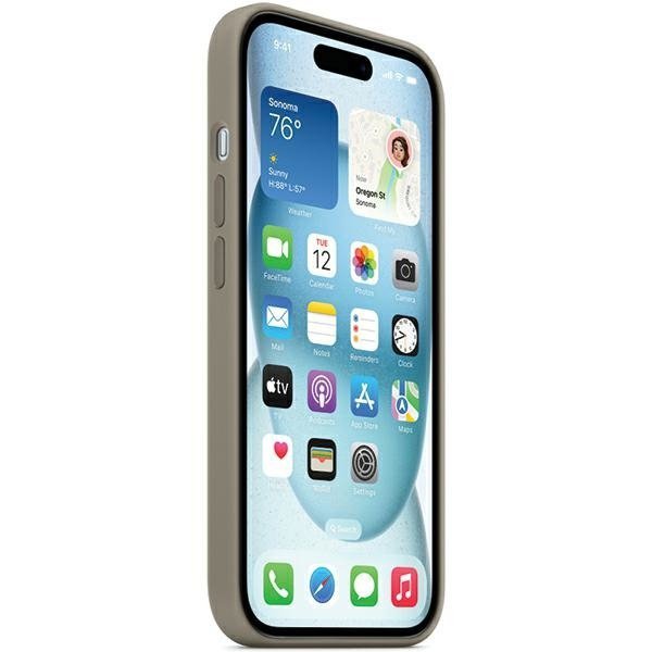 Etui Apple MT133ZM/A iPhone 15 Plus / 14Plus 6.7&quot; MagSafe popielaty brąz/clay Silicone Case