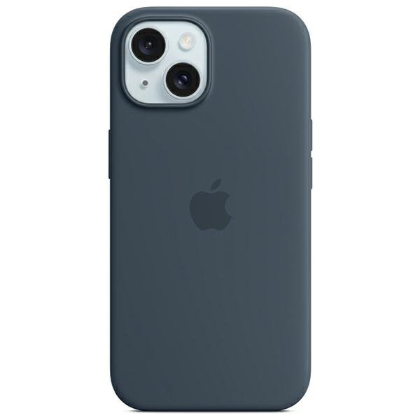 Etui Apple MT123ZM/A iPhone 15 Plus / 14 Plus 6.7&quot; MagSafe niebieski/storm blue Silicone Case