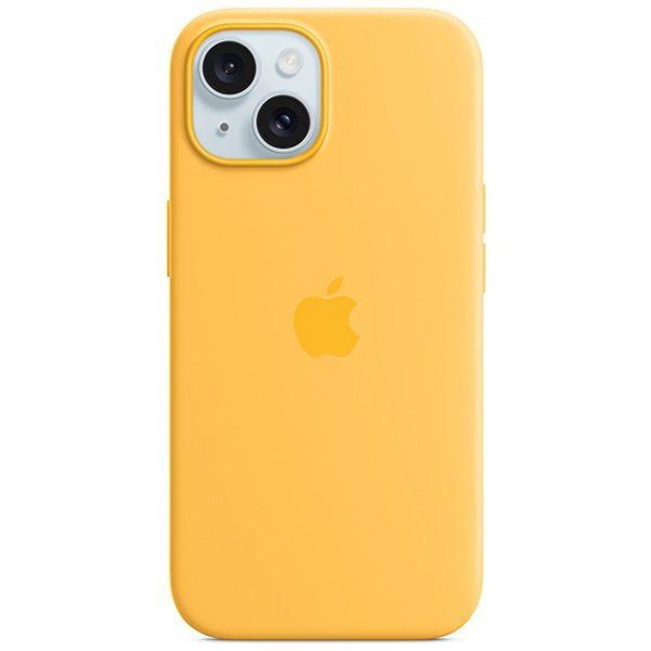 Etui Apple MWNA3ZM/A iPhone 15 / 14 / 136.1&quot; MagSafe promienny żółty/sunshine Silicone Case