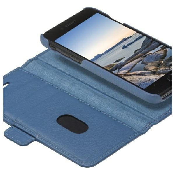Etui dbramante 1928 New York 2w1 Wallet  do iPhone 7/8/SE 2020/SE 2022 niebieski/marine blue