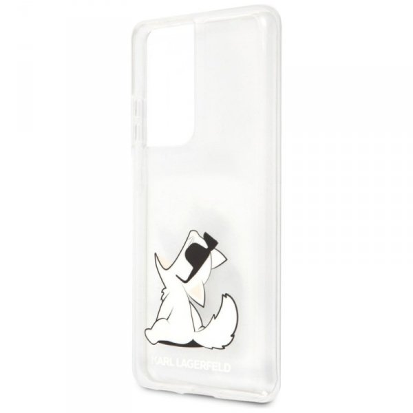 Karl Lagerfeld KLHCS21LCFNRC S21 Ultra G998 hardcase transparent Choupette Fun
