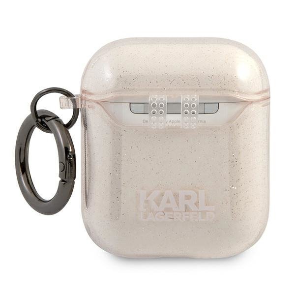 Karl Lagerfeld KLA2UCHGD AirPods 1/2 cover złoty/gold Glitter Choupette