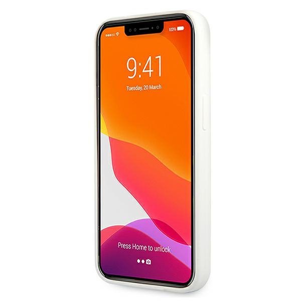 Karl Lagerfeld KLHCP13LSLKLWH iPhone 13 Pro / 13 6,1&quot; Silicone Stack Logo biały/white