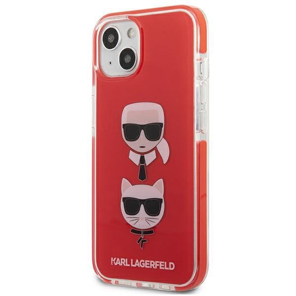 Karl Lagerfeld KLHCP13STPE2TR iPhone 13mini 5,4&quot; hardcase czerwony/red Karl&Choupette Head