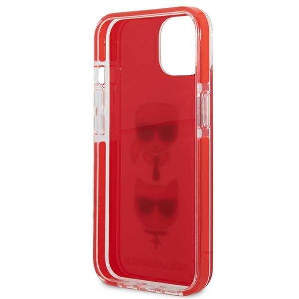 Karl Lagerfeld KLHCP13STPE2TR iPhone 13mini 5,4&quot; hardcase czerwony/red Karl&Choupette Head