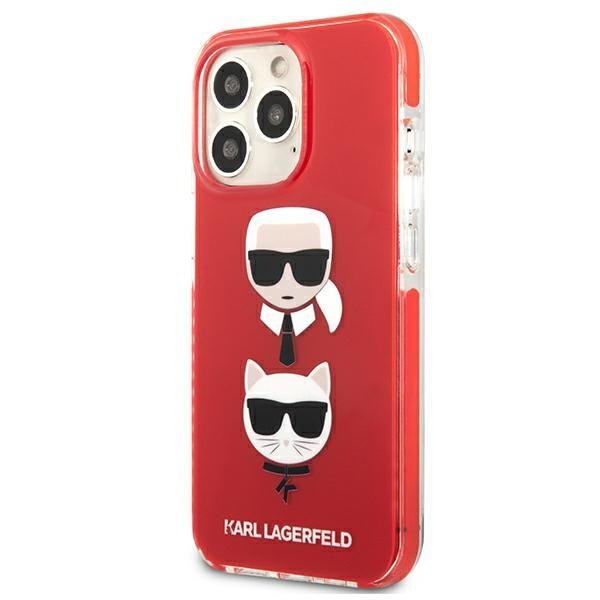 Karl Lagerfeld KLHCP13LTPE2TR iPhone 13Pro / 13 6,1&quot; hardcase czerwony/red Karl&Choupette Head