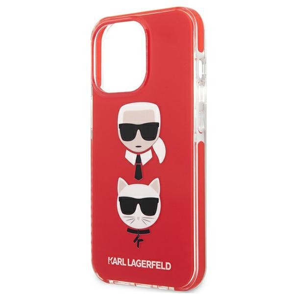 Karl Lagerfeld KLHCP13LTPE2TR iPhone 13Pro / 13 6,1&quot; hardcase czerwony/red Karl&Choupette Head