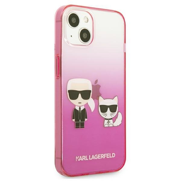 Karl Lagerfeld KLHCP13STGKCP iPhone 13mini 5,4&quot; hardcase różowy/pink Gradient Ikonik Karl & Choupette