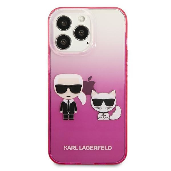 Karl Lagerfeld KLHCP13LTGKCP iPhone 13Pro / 13 6,1&quot; hardcase różowy/pink Gradient Ikonik Karl & Choupette