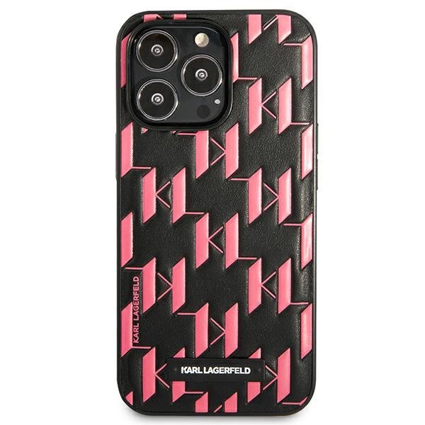 Karl Lagerfeld KLHCP13LMNMP1P iPhone 13 Pro / 13 6,1&quot; hardcase różowy/pink Monogram Plaque