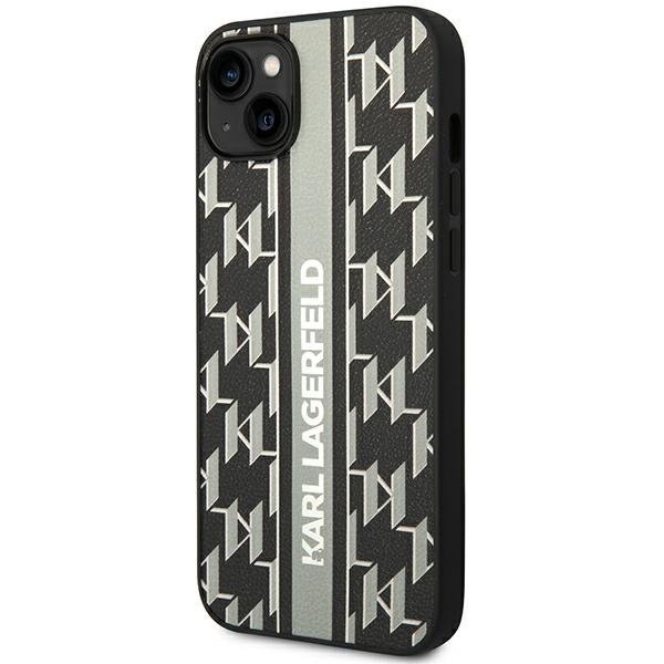 Karl Lagerfeld KLHCP14MPGKLSKG iPhone 14 Plus / 15 Plus 6,7&quot; hardcase szary/grey Monogram Stripe