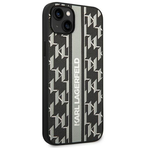 Karl Lagerfeld KLHCP14MPGKLSKG iPhone 14 Plus / 15 Plus 6,7&quot; hardcase szary/grey Monogram Stripe