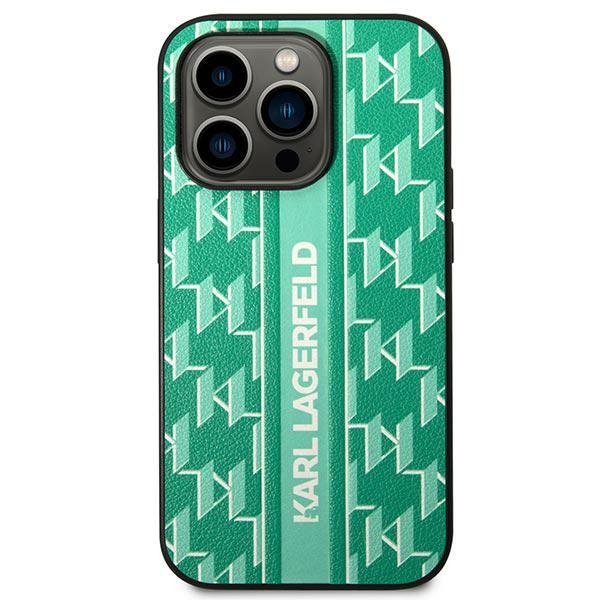 Karl Lagerfeld KLHCP14LPGKLSKN iPhone 14 Pro 6,1&quot; hardcase zielony/green Monogram Stripe