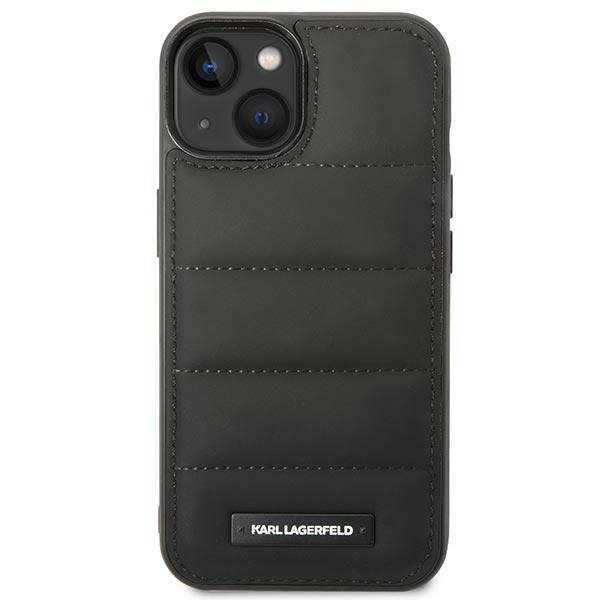 Karl Lagerfeld KLHCP14SPSQAK iPhone 14 / 15 / 13 6,1&quot; hardcase czarny/black Puffy Elongated Logo