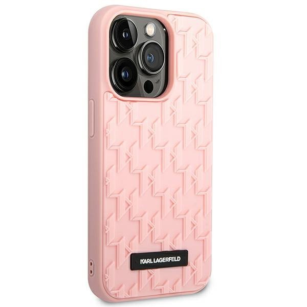 Karl Lagerfeld KLHCP14LRUPKLPP iPhone 14 Pro 6,1&quot; hardcase różowy/pink 3D Monogram