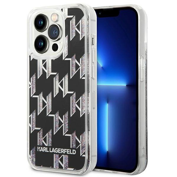 Karl Lagerfeld KLHCP14LLMNMK iPhone 14 Pro 6,1&quot; hardcase czarny/black Liquid Glitter Monogram