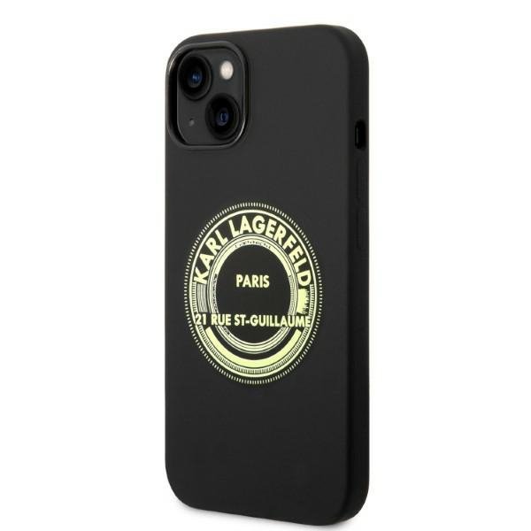 Karl Lagerfeld KLHCP14SSRSGRCK iPhone 14 / 15 / 13 6,1&quot; hardcase czarny/black Silicone RSG