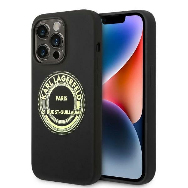 Karl Lagerfeld KLHCP14XSRSGRCK iPhone 14 Pro Max 6,7&quot; hardcase czarny/black Silicone RSG